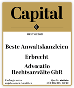 Capital 6/2021 beste Anwaltskanzleien: Advocatio Rechtsanwälte in München